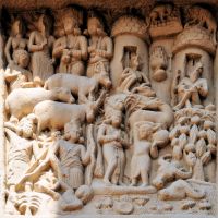 Syama Jataka Sanchi Stupa 1Western Gateway.jpg