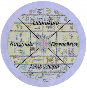 Jambudvipa - podział na cztery dzielnice.png