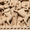 Offering of a bowl of honey to the Blessed One by a monkey Sanchi Stupa 1 Northern Gateway.jpg